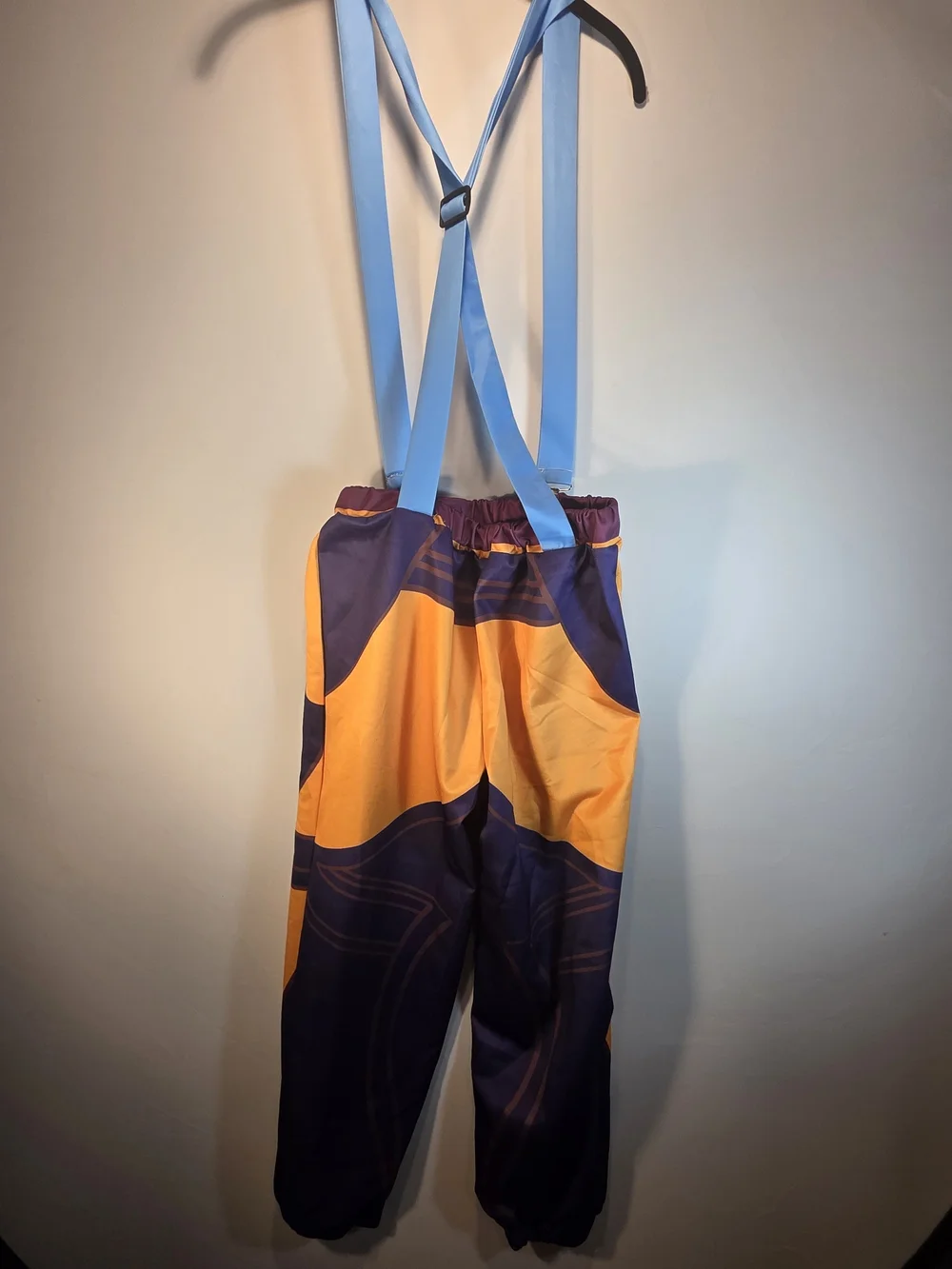 Zoey Cosplay Costume Set Blue Lotus Crop Top Orange Pants Accessories Complete